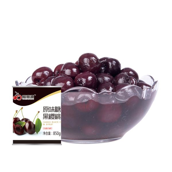 Canned Natural Black Cherry Without Stem Without Seed