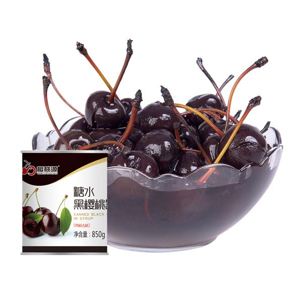 2-25 canned fruit black cherries